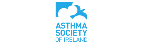 Asthma Society Logo with blue dove and clouds