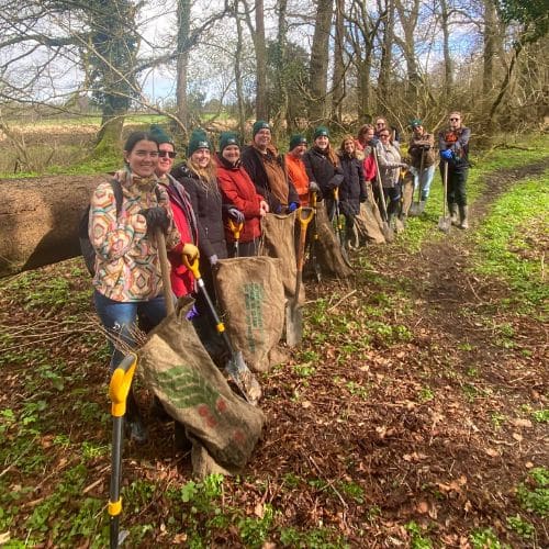 Irish trees Dunsany Nature Reserve Planting days