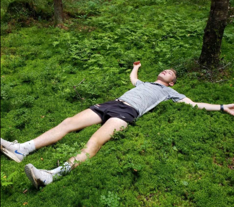 forest bathing outdoors