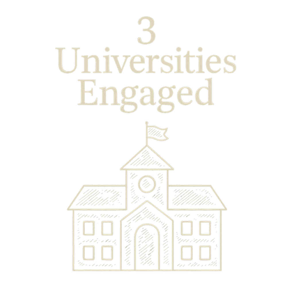 3 Universities engaged